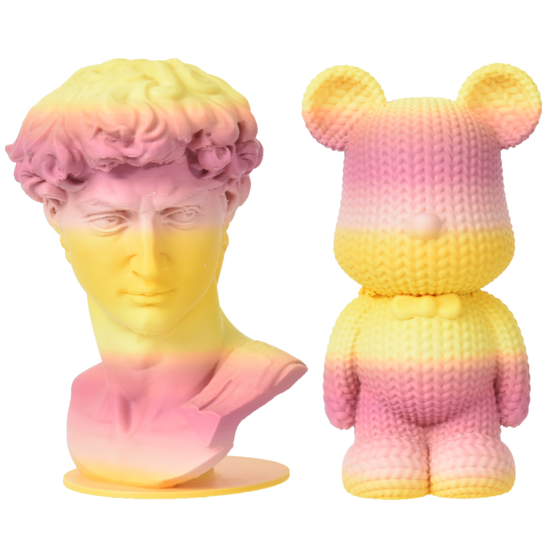 PLA哑光彩虹渐变 红-黄