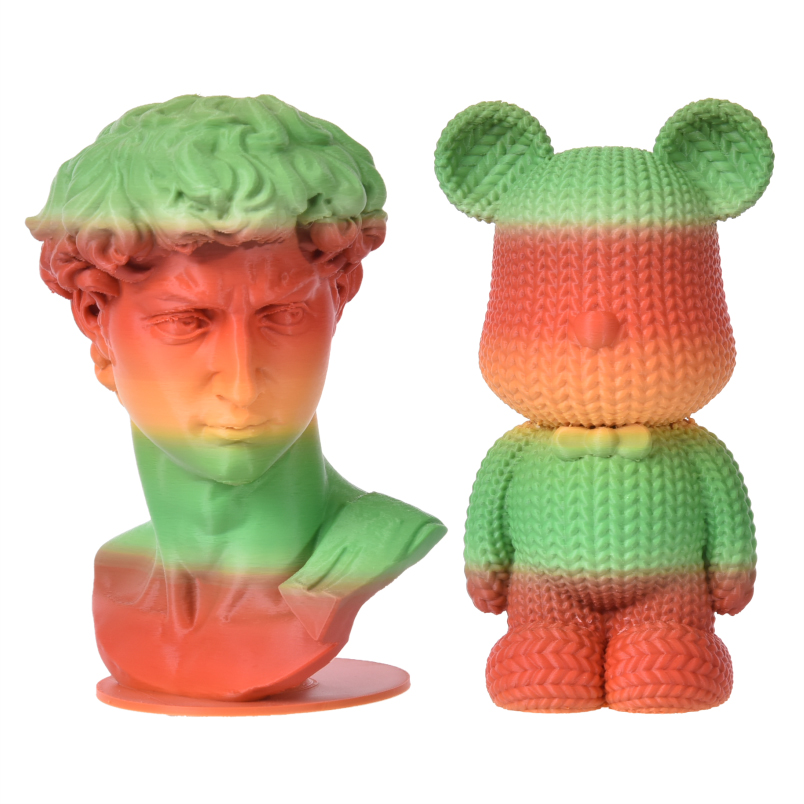 PLA哑光彩虹渐变 红-绿