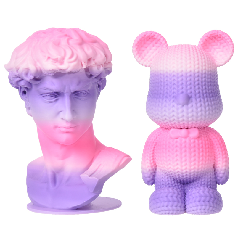 PLA哑光彩虹渐变 红-紫