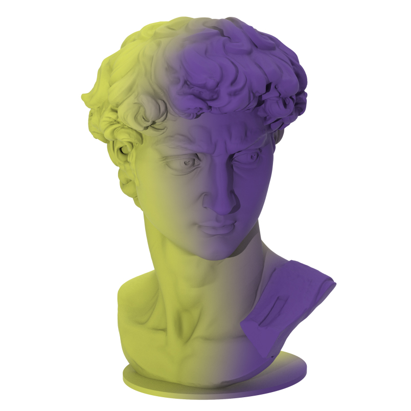 PLA哑光双色 黄紫