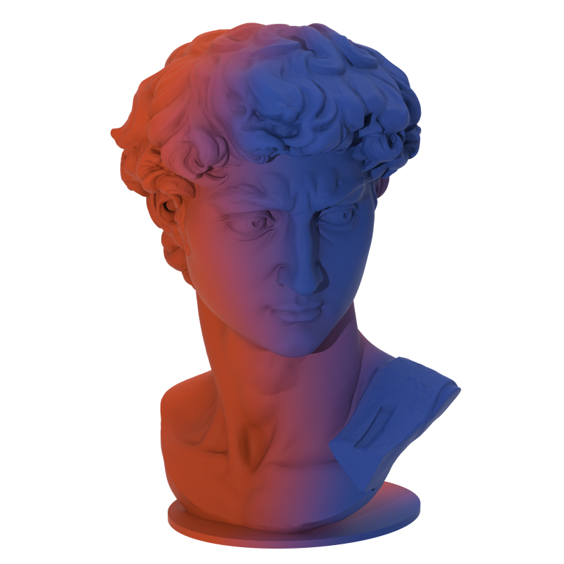 PLA哑光双色 蓝橙