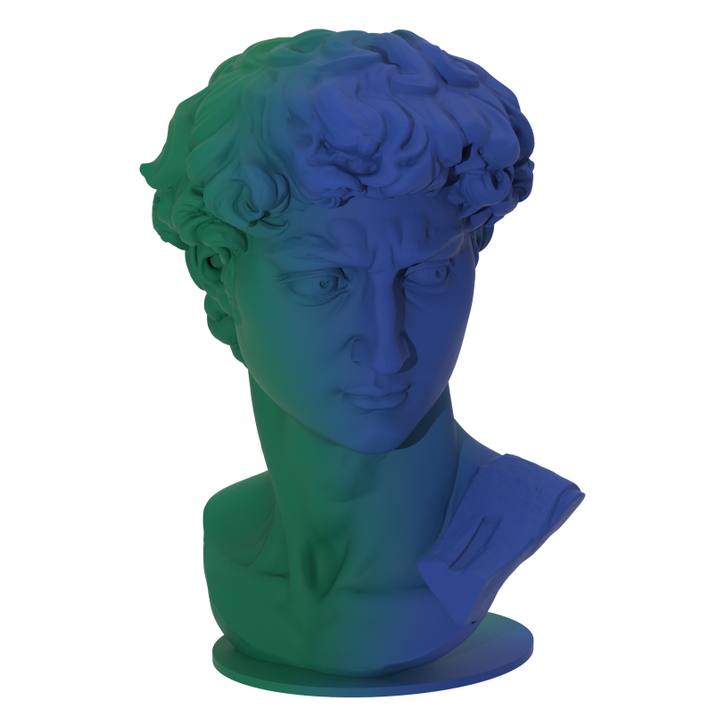 PLA哑光双色 蓝绿