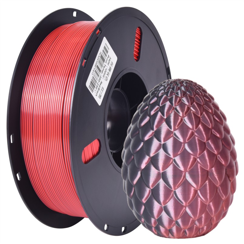 PLA丝绸双色 红-黑