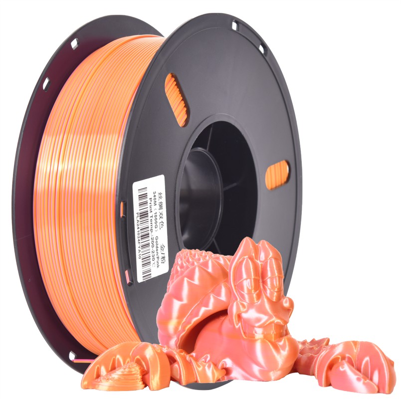 PLA丝绸双色 金-粉