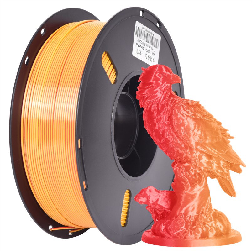 PLA丝绸双色 金-红