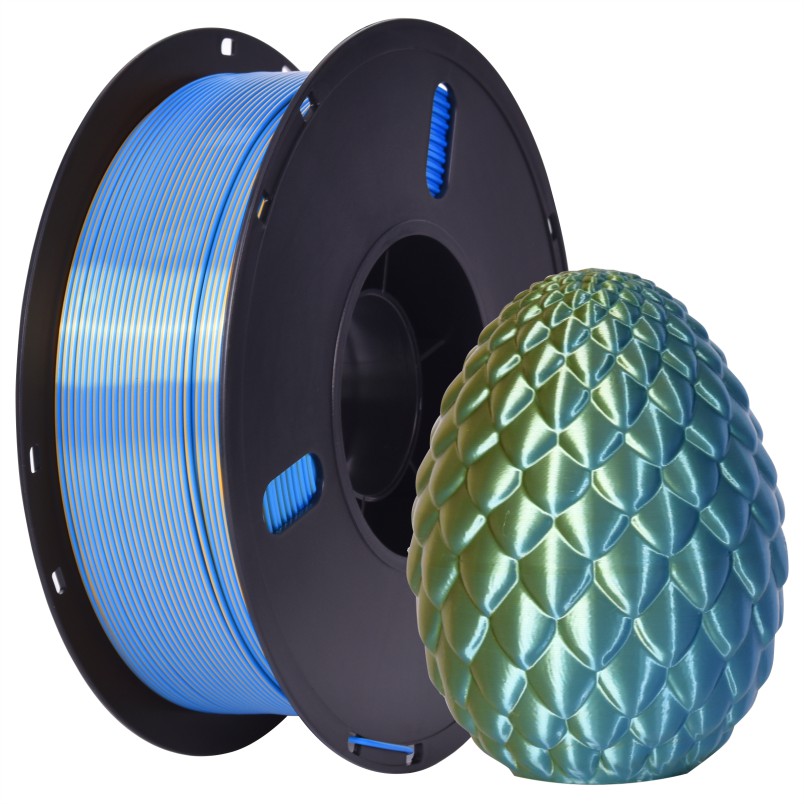 PLA丝绸双色 蓝-金