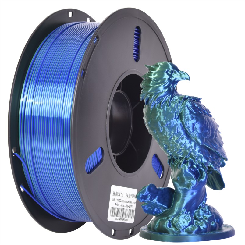 PLA丝绸双色 深蓝-深绿