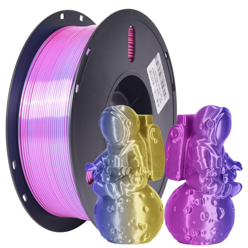 PLA丝绸三色 金-红-蓝