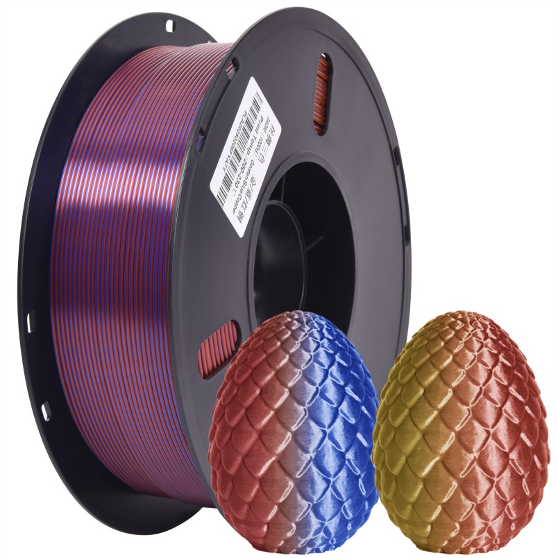 PLA丝绸三色 金-蓝-红铜