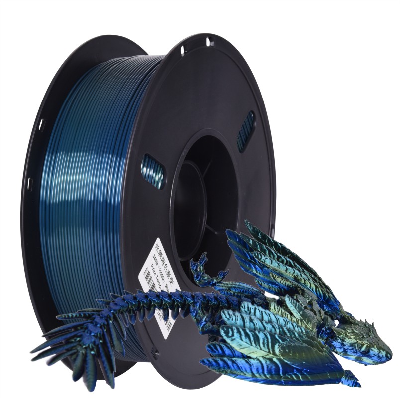 PLA丝绸渐变 蓝-绿